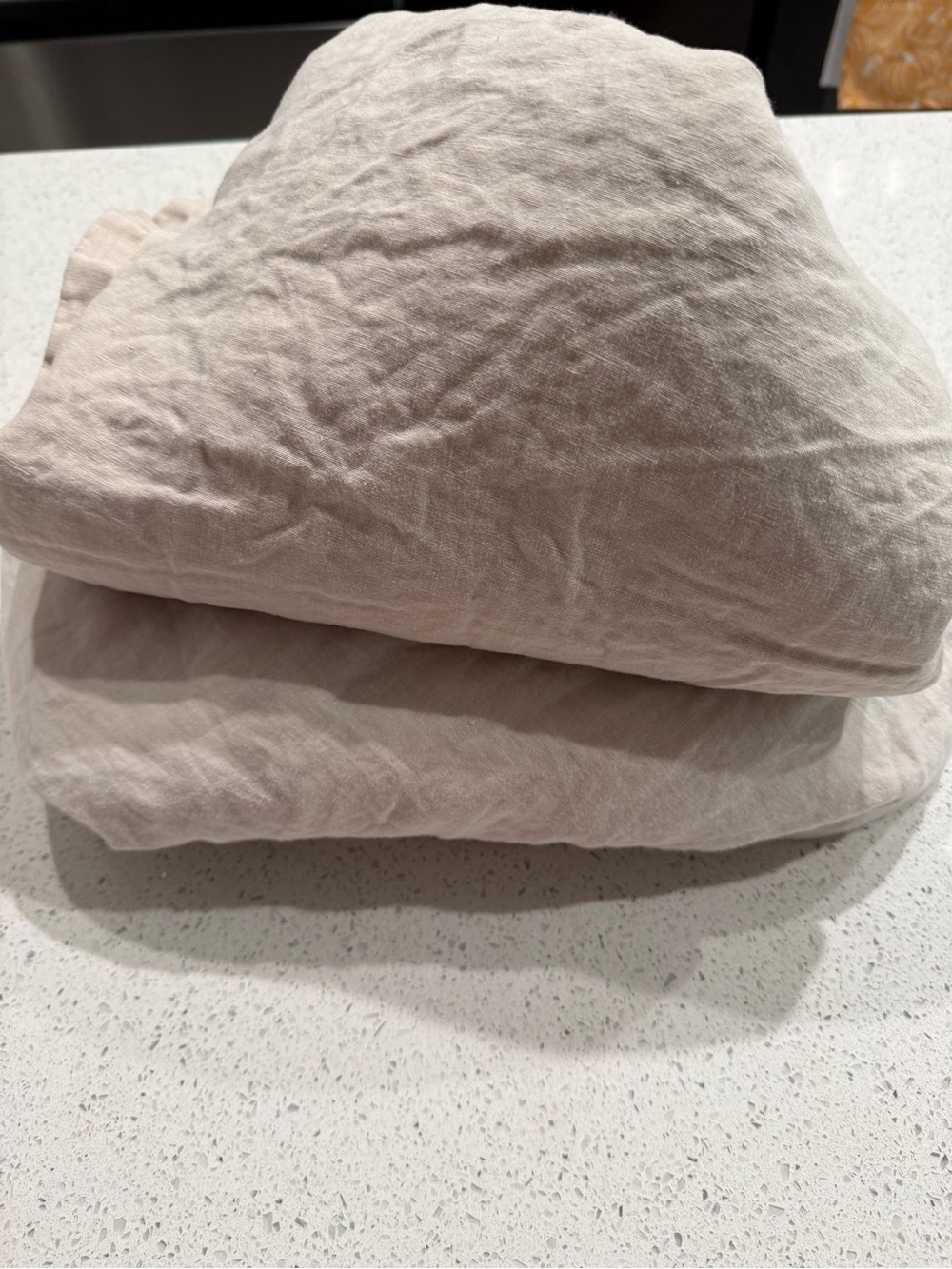 CULTIVER Queen Linen Sheet set  in Light Beige - Picture 11 of 13